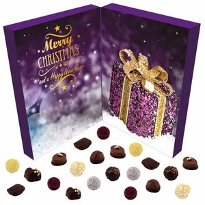 Hallingers Frohe Weihnachten - Veganer Pralinen-Adventskalender