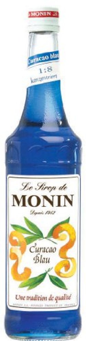 Monin Blue Curacao-Sirup, alkoholfrei