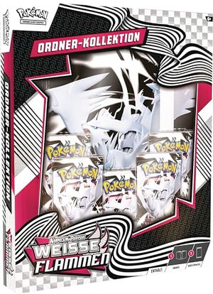 Pokémon-Sammelkartenspiel: Ordner-Kollektion Karmesin & Purpur – Weiße Flammen (Reshiram-Ordner & 5 