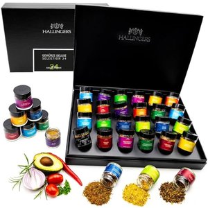 Hallingers 24er Gewürz-Geschenk-Set mit Gewürzen aus aller Welt (425g)