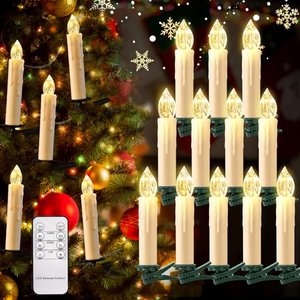 12er-Pack kabellose Christbaumkerzen mit Fernbedienung