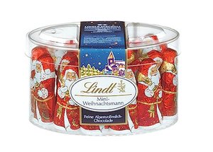 Lindt Schokolade Mini Weihnachtsmänner Vollmilchschokolade