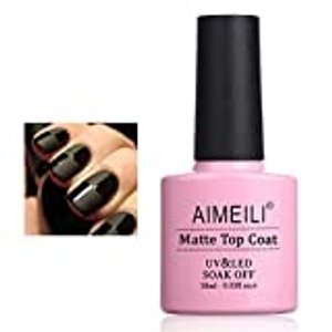 AIMEILI No Wipe Matte Top Coat Überlack UV LED Gellack Gel Nagellack Gel Nail Polish 10ml