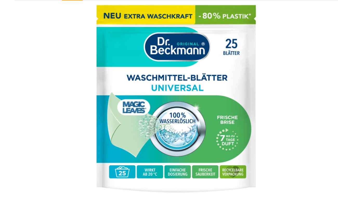 Dr. Beckmann MAGIC LEAVES Waschmittel-Blätter UNIVERSAL
