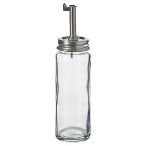 CITRONHAJ Öl-/Essigflasche - Klarglas/Edelstahl 16 cm
