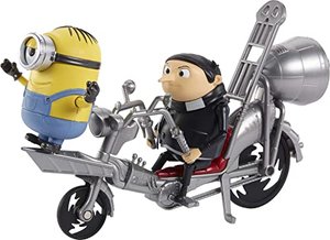 Mattel Minions GMF15 - Gru mit Pedal-Power, ca. 16 cm groß, bewegliche und interaktive Actionfigur m