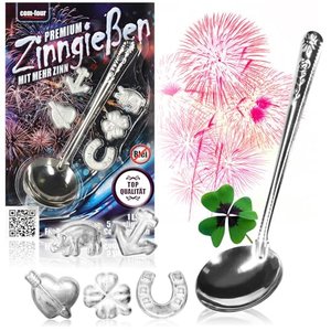 Zinngießen mit fünf Figuren