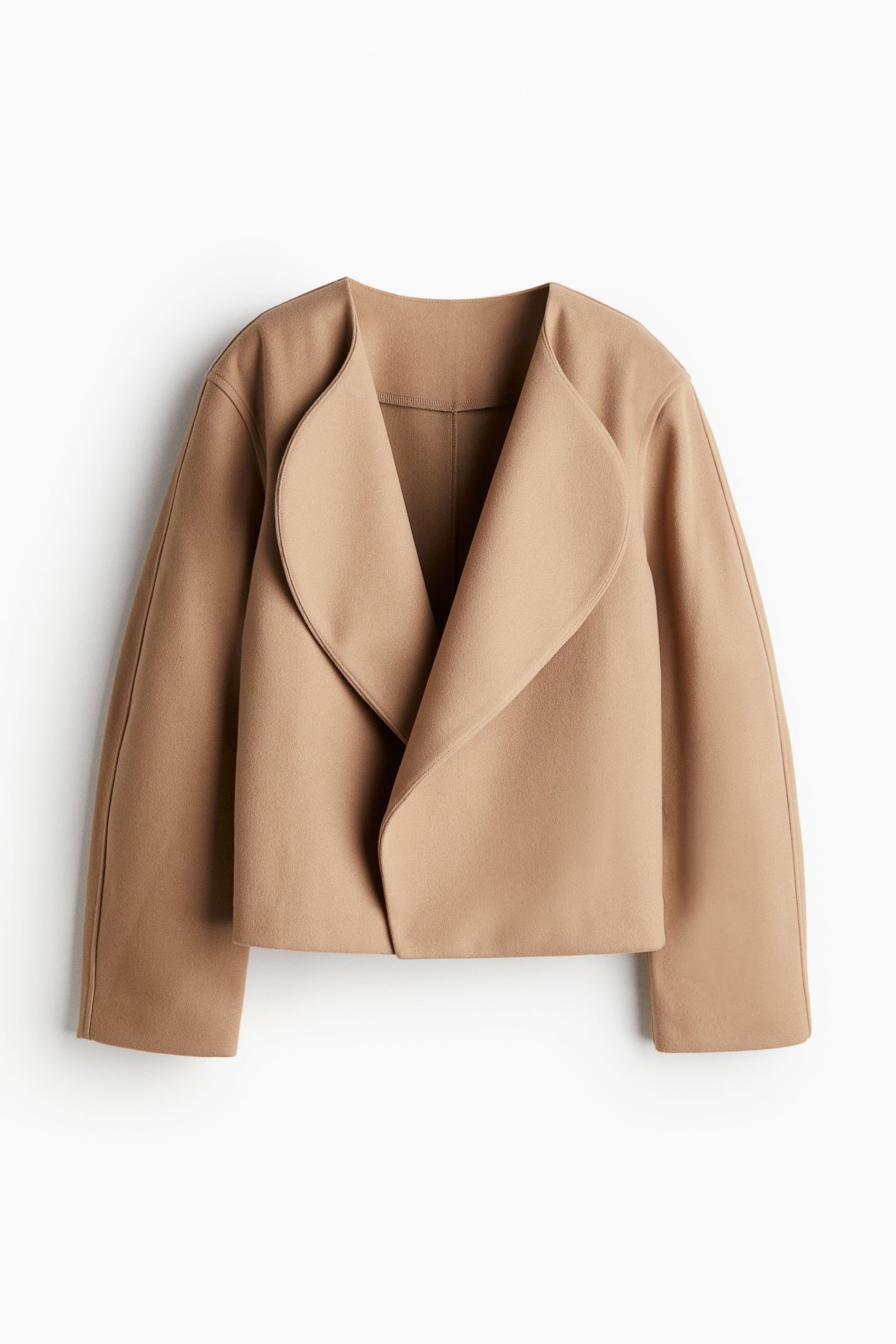 Jacke aus Filz mit Schalkragen