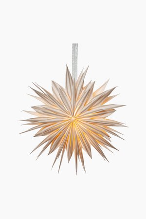 Papierstern Print - Weiß