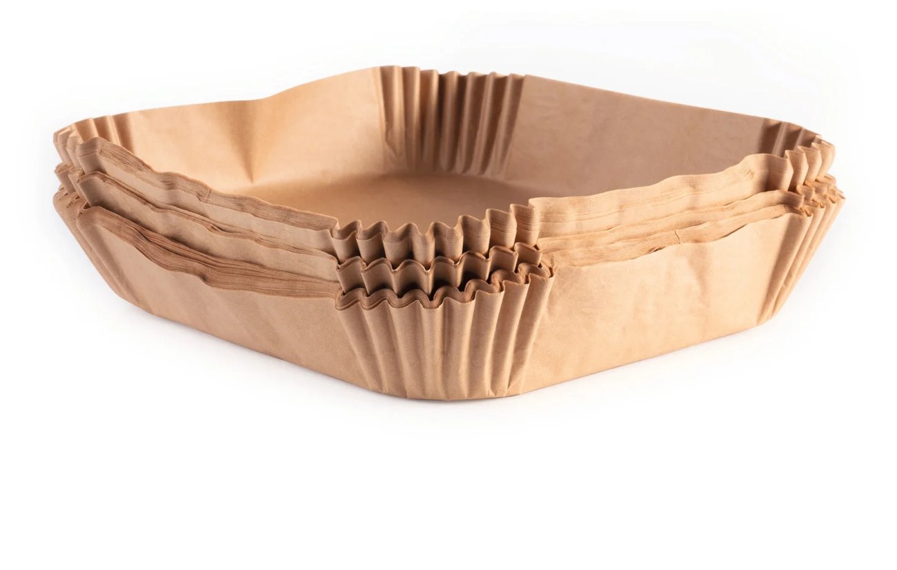 Backpapier-Schalen&#x20;f&#x00FC;r&#x20;Hei&#x00DF;luft-Fritteusen&#x20;100er-Set