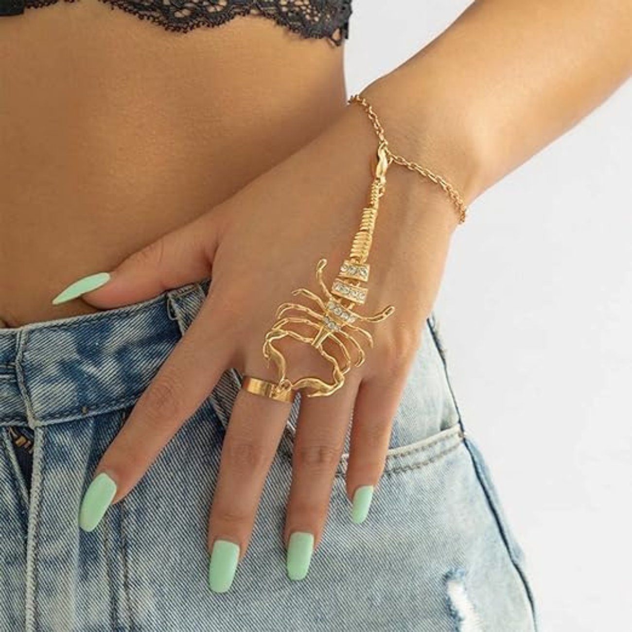 Vintage Skorpion Armband und Ring