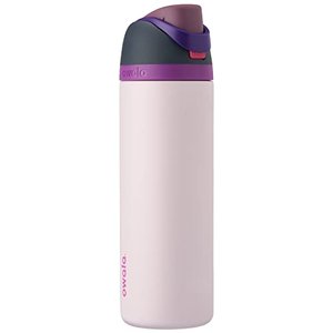 OWALA FreeSip Isolierte Edelstahl Trinkflasche mit Strohhalm