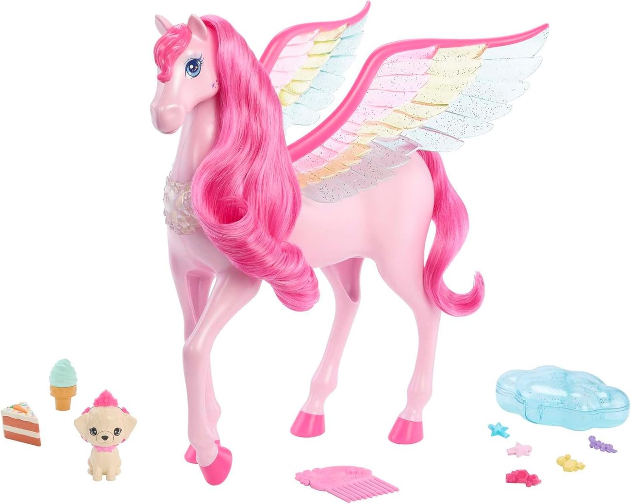 Barbie Ein Verborgener Zauber Pegasus - Interaktives Spielzeug mit Lichtern und Geräuschen