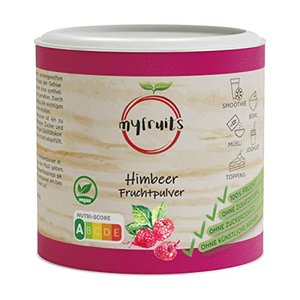 Himbeerpulver - ohne Zusätze, zu 100% aus Himbeeren