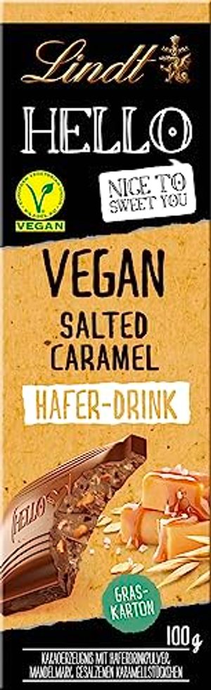 Lindt Schokolade HELLO Vegan Salted Caramel | 100 g Tafel
