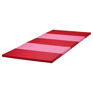 PLUFSIG Gymnastikmatte, faltbar - rosa/rot 78x185 cm