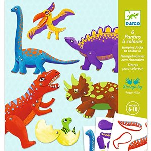 Djeco - Kreativ Set Dinos mit beweglichen Elementen