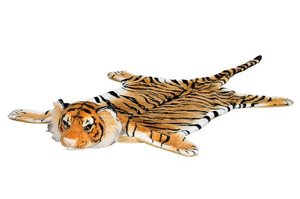 infactory Tigerteppich: Kuschliger Webpelz-Vorleger Königstiger, 170 cm (Tigerfell)