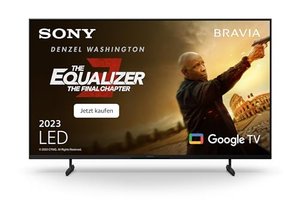 Sony BRAVIA, KD-43X80L, 43 Zoll Fernseher, LED, 4K HDR, Google TV, Smart TV, Works with Alexa, BRAVI