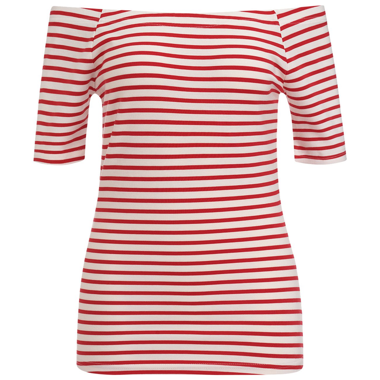 Offshoulder Shirt mit Carmen-Ausschnitt