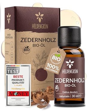 Heldengrün BIO Zedernholzöl