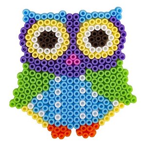 La Manuli Bügelperlen Platten mit passenden Eulen Vorlage