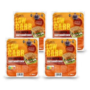 STEINER´s Low Carb High Protein Saatenbrötchen 4 Stk.