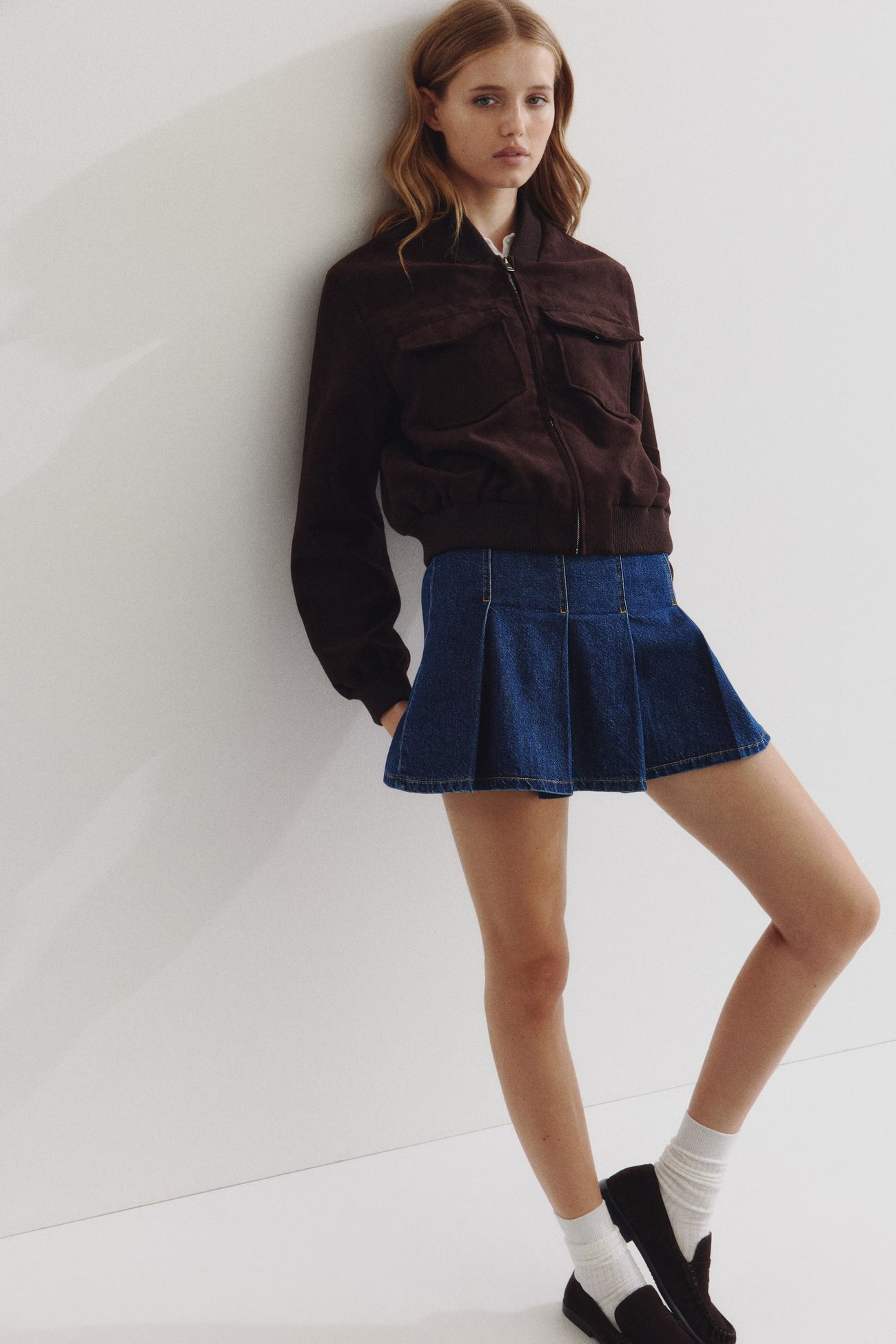 Pilotenjacke - Braun - Damen