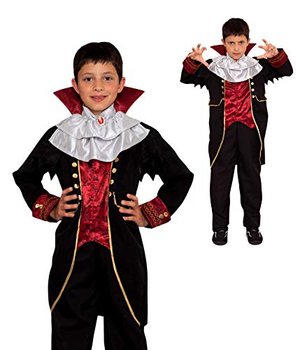 Magicoo Halloween Barock Vampir Kostüm mit Hose & Jackett & Jabott Gr. 92 bis 140
