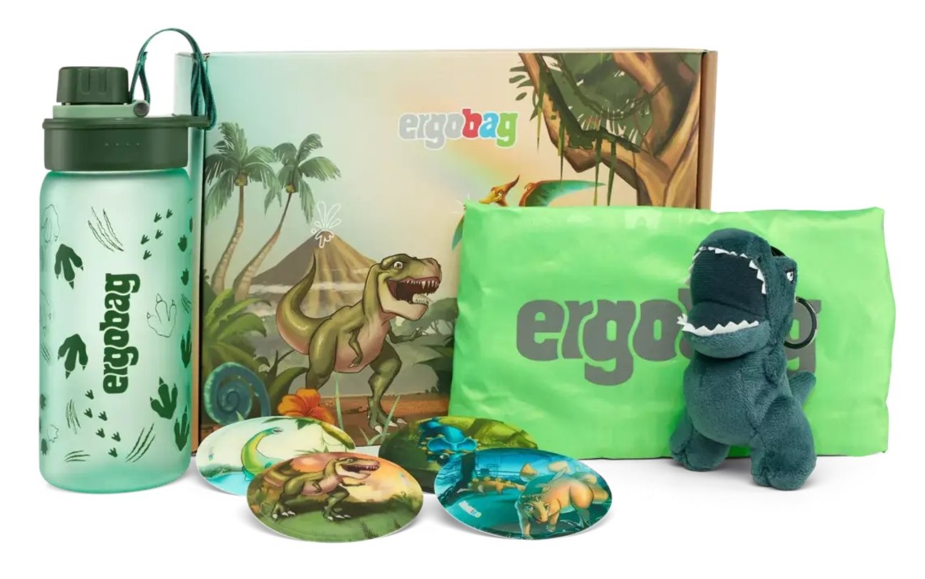 Ergobag-Fanbox, Dinosaurier, 10-teilig
