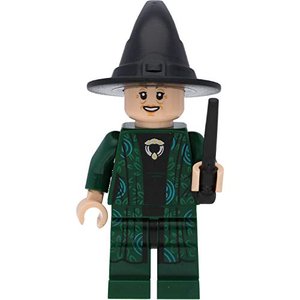 LEGO Harry Potter Minifigur: Professor Minerva McGonagall mit Zauberstäben