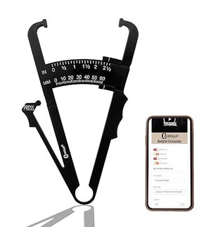 Cravallo® Caliper I Körperfettmessgerät I Fettzange I Body Fat Measure I Unkompliziert und mit Video