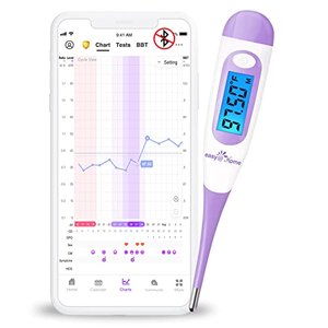 Easy@Home Basalthermometer Fruchtbarkeitsthermometer Ovulationstest zur Zykluskontrolle und Eisprung