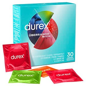 Durex Überrasch‘ Mich Kondome - Probierpaket - 30er Großpackung