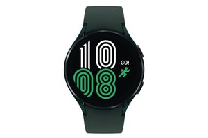 SAMSUNG Galaxy Watch4, BT, 44 mm Smartwatch Aluminium Fluorkautschuk, M/L, Green