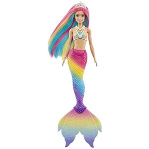 Barbie Dreamtopia Rainbow Magic Mermaid mit Regenbogenhaaren