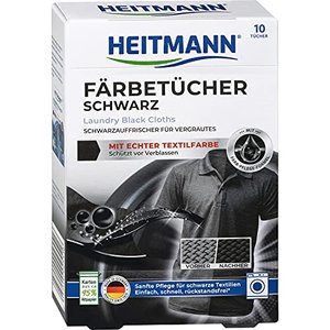 Heitmann Wäsche-Schwarz Tücher: Färbetücher zur Farbpflege für schwarze Textilien