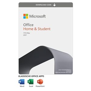 Microsoft Office 2021 Home und Student | Dauerlizenz | Word, Excel & PowerPoint | Für 1 PC/Mac