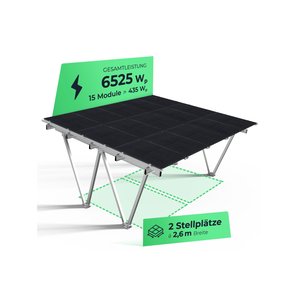 Solar-Carport mit 8.600 Watt von Solarway