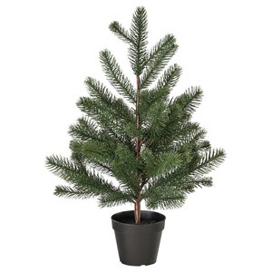 VINTERFINT Topfpflanze, künstlich - drinnen/draußen/Weihnachtsbaum grün 12 cm