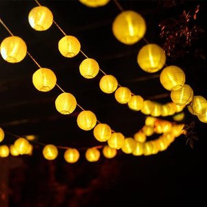 Uping® Led Lichterkette 20er Batterienbetriebene Lampions Laterne für Party, Garten, Weihnachten, Ha