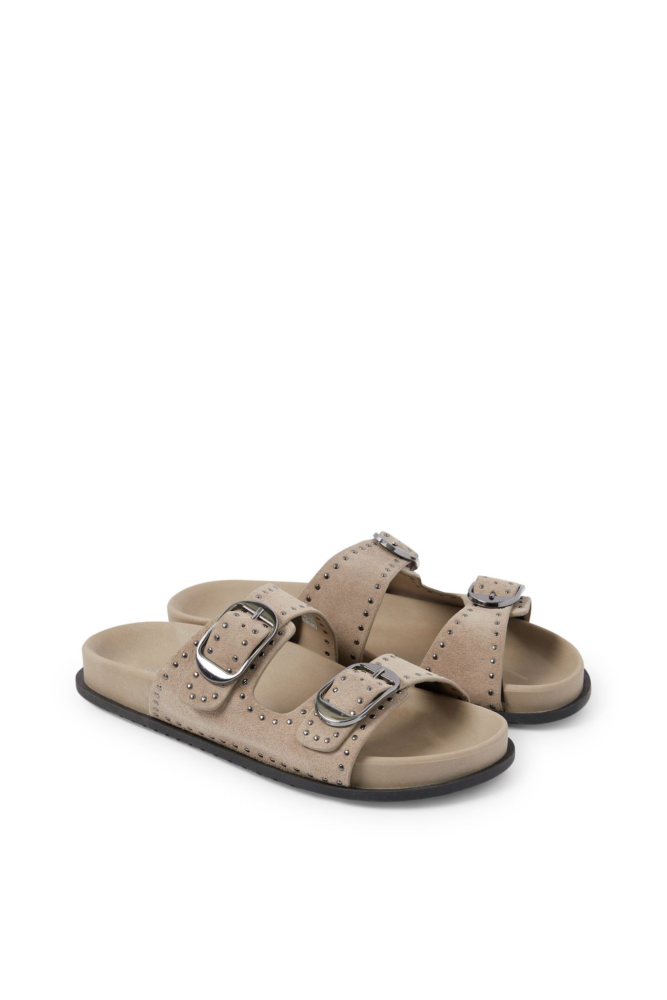 Veloursleder-Sandalen