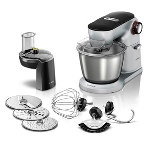 Bosch Hausgeräte MUM9D33S11 Optimum Küchenmaschine, Metall, 1300 Watt, 5.5 liters, platinum/silber