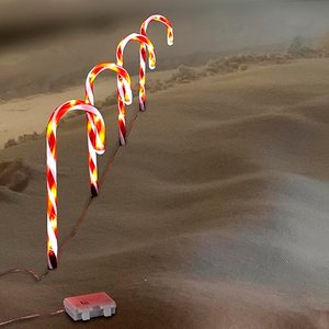 HAC24 4er-Set LED-Zuckerstange