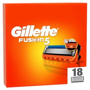 Gillette Fusion 5 Rasierklingen, 18 Ersatzklingen für Nassrasierer Herren mit 5-fach Klinge