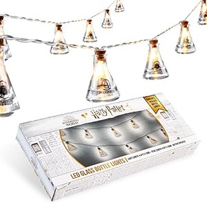 Harry Potter LED Lichterkette Batterie Warmweiß mit Zaubertrank Motiven, 10 LED Deko Licht String Li