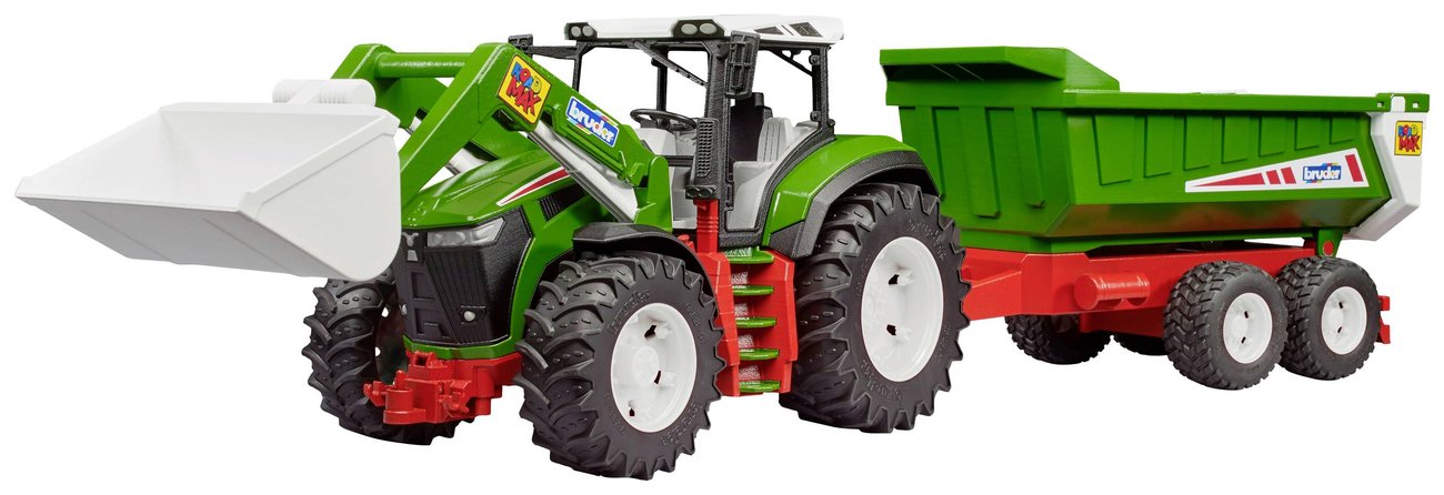 bruder   ROADMAX Traktor mit Frontlader und Kippanhänger