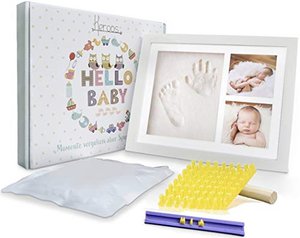KEROOS® Gipsabdruck Baby Hand und Fuß Set inkl. Buchstaben Schablonen