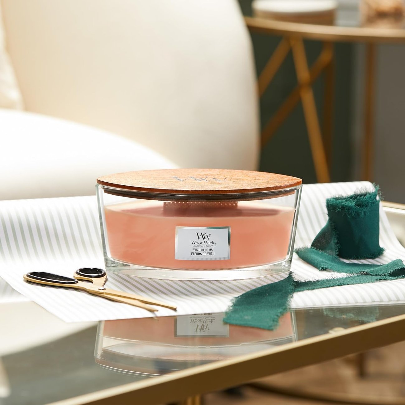 Große Vanille-Duftkerze von WoodWick