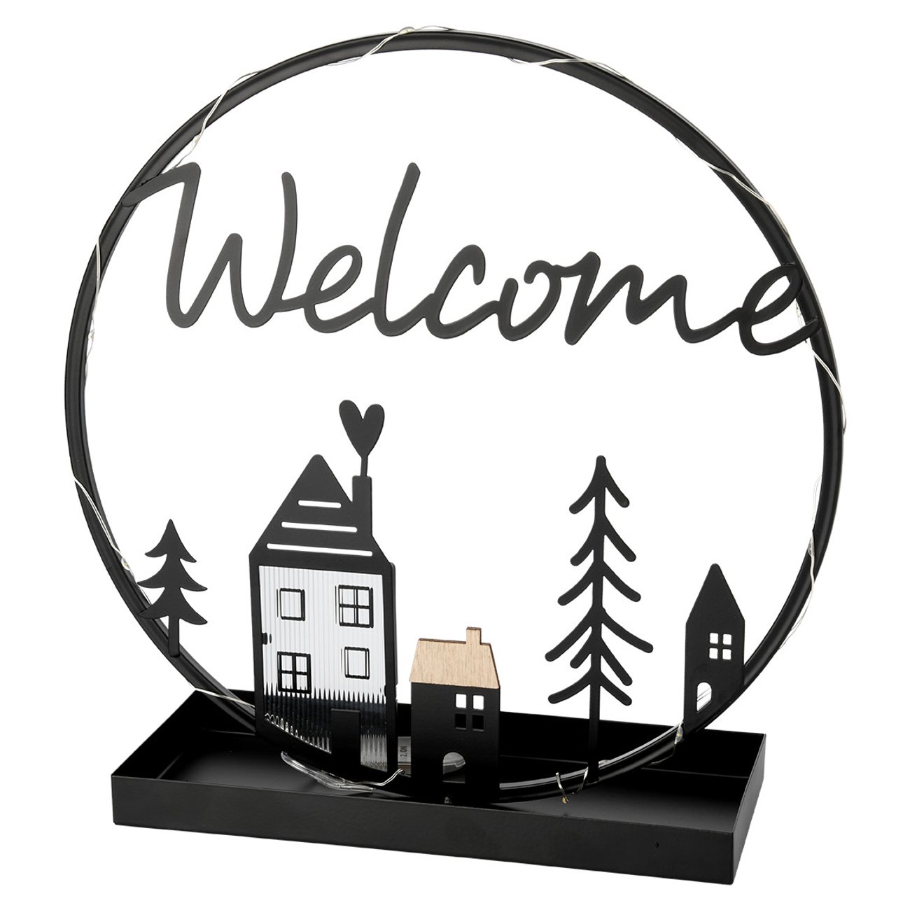 LED-Dekoaufsteller in weihnachtlichem Design